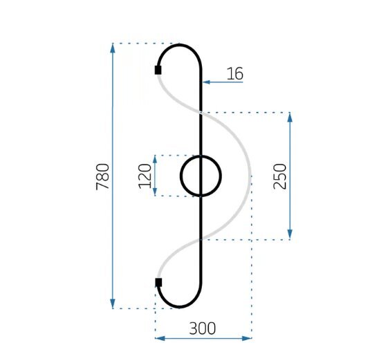 LED seinavalgusti APP858-W Long Gold hind ja info | Seinavalgustid | kaup24.ee