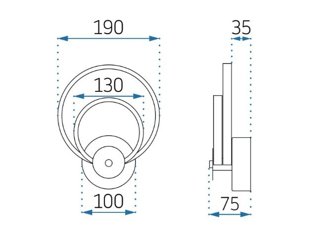 LED seinalamp APP1042-W matt must цена и информация | Seinavalgustid | kaup24.ee