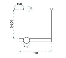 LED laevalgusti kuldne valge APP477-CP цена и информация | Потолочный светильник, 38 x 38 x 24 см | kaup24.ee