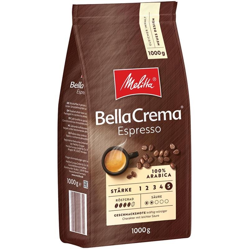 Melitta kohvioad Espresso 1kg цена и информация | Kohv, kakao | kaup24.ee