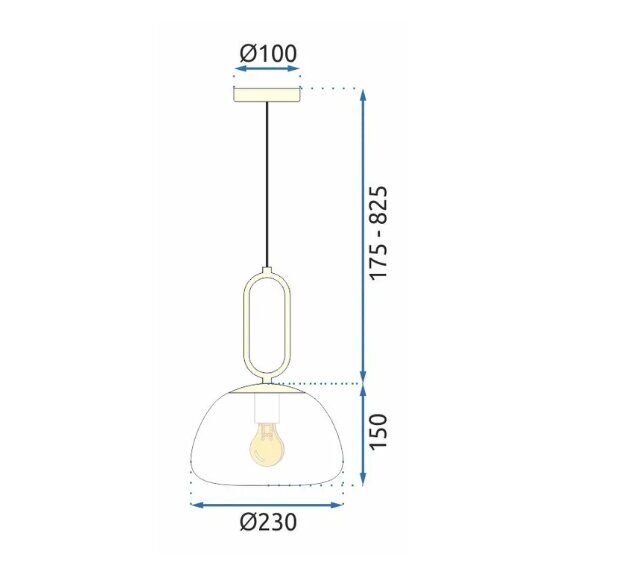 LOFT rippvalgusti APP1073-1CP hind ja info | Rippvalgustid | kaup24.ee