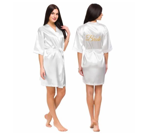 Naiste hommikumantel Bride valge hind ja info | Naiste hommikumantlid | kaup24.ee