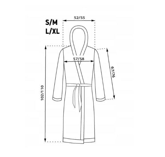 Naiste hommikumantel Fluffy hall hind ja info | Naiste hommikumantlid | kaup24.ee