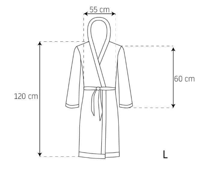 Jordaania hommikumantel Ecru-Grey hind ja info | Naiste hommikumantlid | kaup24.ee