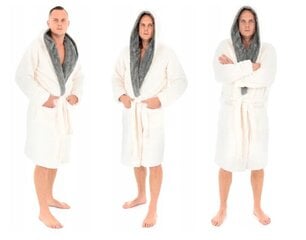 Jordaania hommikumantel Ecru-Grey цена и информация | Женские халаты | kaup24.ee