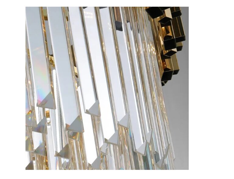 Kuldne kristallvalgusti 312355 цена и информация | Rippvalgustid | kaup24.ee