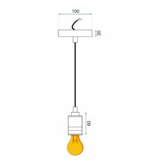 Light Cooper rippvalgusti APP347-1CP hind ja info | Rippvalgustid | kaup24.ee