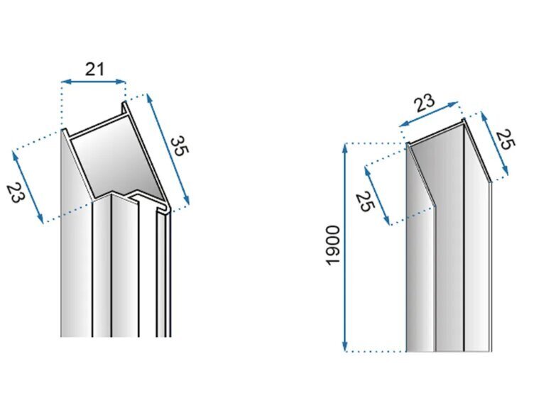 Molier magnetiline uksesulguri adapter kroom hind ja info | Lisatarvikud vannidele | kaup24.ee