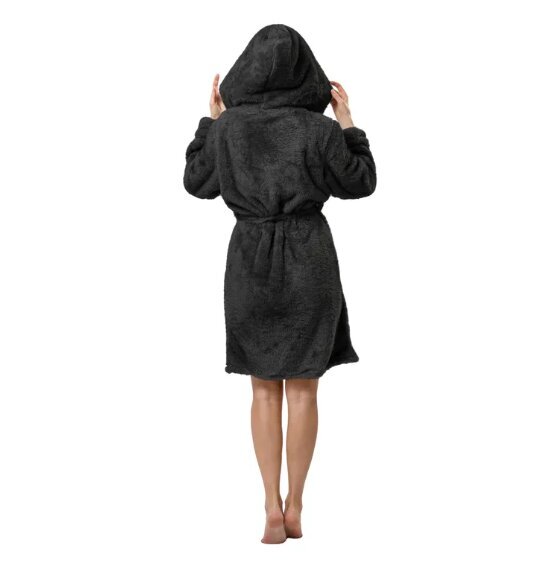Naiste hommikumantel Jordan Black Navy цена и информация | Naiste hommikumantlid | kaup24.ee