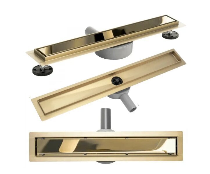 Rea Pure Neo Mirror Gold Pro 70 lineaarne drenaaž hind ja info | Duširennid | kaup24.ee