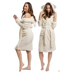 Naiste hommikumantel Teddy ecru hind ja info | Naiste hommikumantlid | kaup24.ee