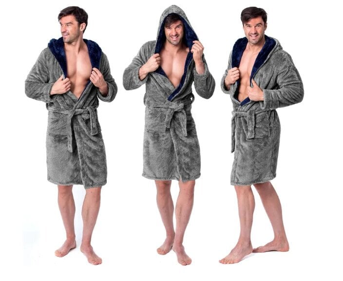 Meeste hommikumantel Jordan Grey Navy hind ja info | Meeste hommikumantlid, pidžaamad | kaup24.ee