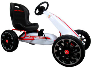 Laste pedaalidega kart ABARTH G6, valge hind ja info | Laste elektriautod | kaup24.ee