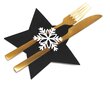 Söögiriistade kast jõulud 4 tk Star Black hind ja info | Jõulukaunistused | kaup24.ee