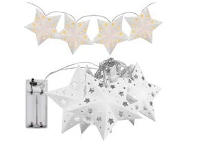 Jõulupuu tuled LED paberist tähtede girlande CD008 hind ja info | Jõulukaunistused | kaup24.ee