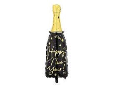 Fooliumist õhupall "Happy New Year Bottle" 39,5 & 98 cm hind ja info | Õhupallid | kaup24.ee