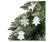 Komplekt 16tk jõulupuu riputajad Valge hind ja info | Jõulukaunistused | kaup24.ee