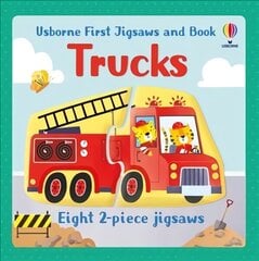 Usborne First Jigsaws and Book: Trucks hind ja info | Väikelaste raamatud | kaup24.ee