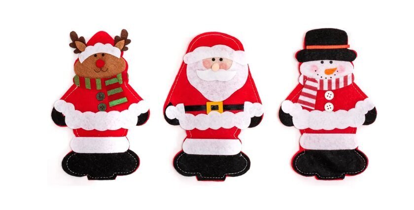 Söögiriistade kate, jõulud, 3 tk 311407 hind ja info | Jõulukaunistused | kaup24.ee