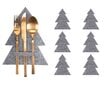 Söögiriistade kate, jõulud, 6 tk KF370-6 цена и информация | Jõulukaunistused | kaup24.ee