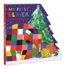 My First Elmer Christmas: Shaped Board Book hind ja info | Väikelaste raamatud | kaup24.ee