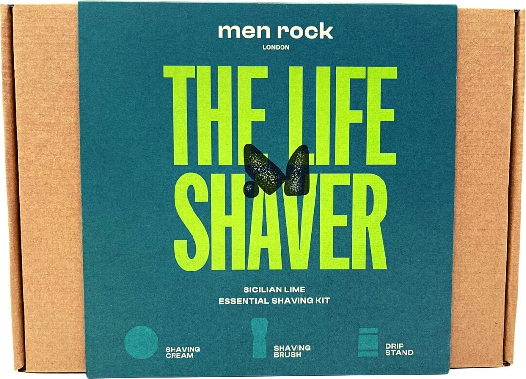 Raseerimiskomplekt Men Rock The Life Shaver Sicilian Lime Essential Shaving Kit hind ja info | Raseerimisvahendid | kaup24.ee