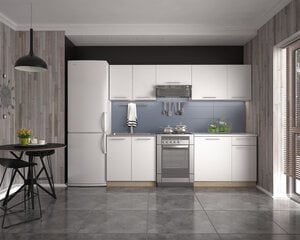 Комплект кухонных шкафчиков Halmar Daria, белый/дубовый цвет цена и информация | Кухонные гарнитуры | kaup24.ee