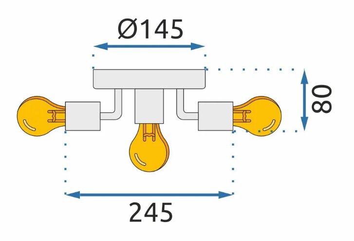 Valge metallist kohtvalgusti APP706-5c цена и информация | Rippvalgustid | kaup24.ee