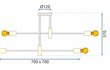 Kuldne ripplaevalgusti APP733-8C hind ja info | Rippvalgustid | kaup24.ee