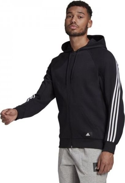 Meeste džemper Adidas M Fi Fz Hood Black hind ja info | Meeste pusad | kaup24.ee