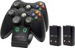 Kahekordne laadija Xbox 360 pultidele, must цена и информация | Mängupuldid | kaup24.ee