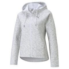 Džemper naistele Puma Evostripe Full-Zip Hoodie Puma White - 58594502 58594502, hall цена и информация | Женские толстовки | kaup24.ee