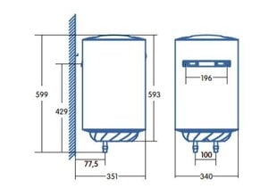 Электрический водонагреватель Cata CTR-30-M цена и информация | Водонагреватели | kaup24.ee