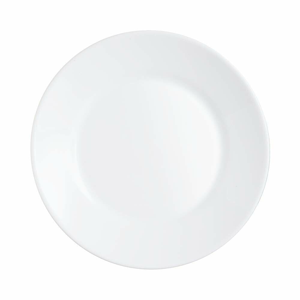 Taldrikute komplekt Arcoroc restaurant valge klaas (Ø 23,5 cm) (6 uds) hind ja info | Lauanõud ja kööginõud | kaup24.ee