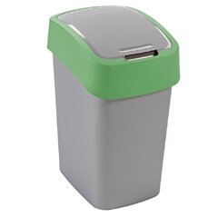 Prügikast Curver Flip Bin, 50 L, hall/roheline hind ja info | Prügikastid | kaup24.ee