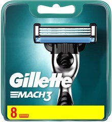 Raseerimispead Gillette Mach3, 8 tk (uus väljaanne) цена и информация | Косметика и средства для бритья | kaup24.ee