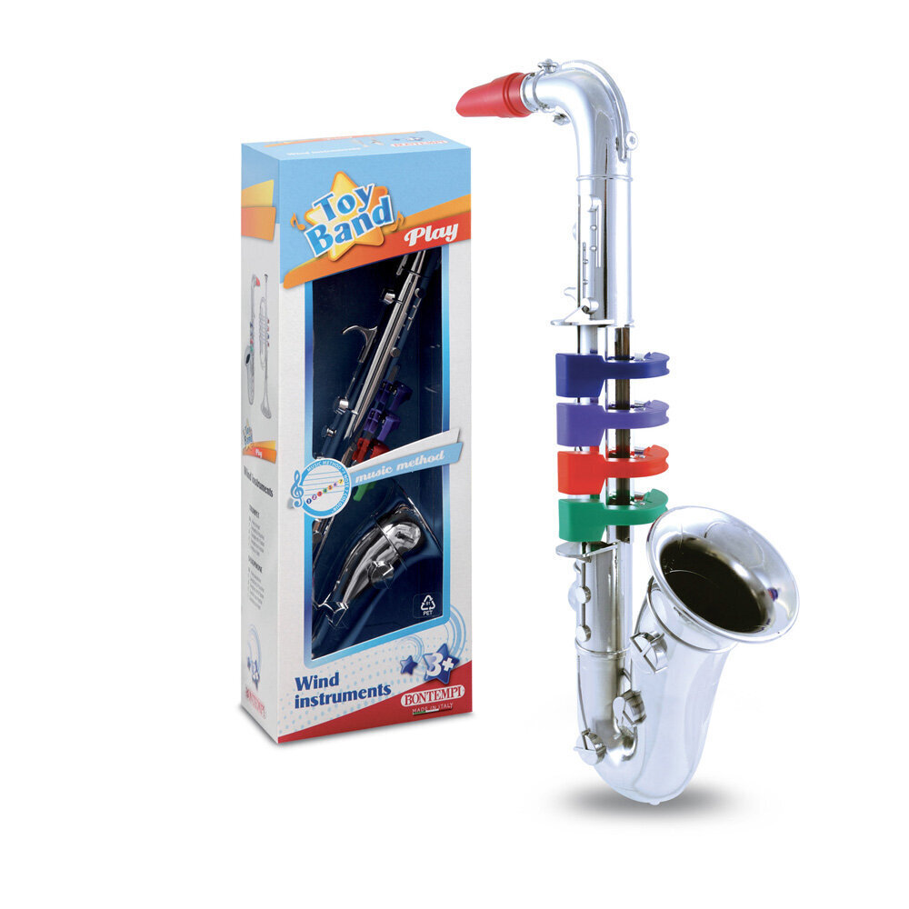 Mänguasi saksofon 4 värvilise nupuga Bontempi цена и информация | Arendavad mänguasjad | kaup24.ee