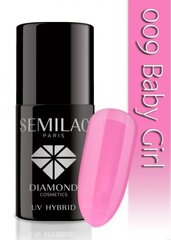 Geel küünelakk Semilac UV Hybrid 7 ml, 009 Baby Girl hind ja info | Küünelakid, küünetugevdajad | kaup24.ee