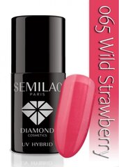 Geel küünelakk Semilac UV Hybrid 7 ml, 065 Wild Strawberry цена и информация | Лаки для ногтей, укрепители для ногтей | kaup24.ee