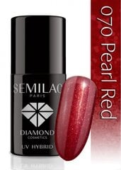 Geel küünelakk Semilac UV Hybrid 7 ml, 070 Pearl Red цена и информация | Лаки для ногтей, укрепители для ногтей | kaup24.ee