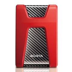 Väline kõvaketas A-Data HD650 2.5" 2TB, USB 3.1 , Punane hind ja info | ADATA Arvutid ja IT- tehnika | kaup24.ee