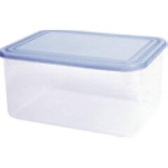 Контейнер для продуктов 0,4л прямоугольник / прозрачный - синий цена и информация | Посуда для хранения еды | kaup24.ee