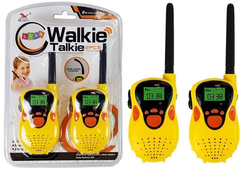 Walkie Talkie laste Walkie Talkie, kollane hind ja info | Poiste mänguasjad | kaup24.ee