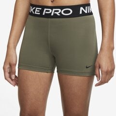 Женские тренировочные брюки Nike Womens Pro 365 Short 3IN, темно-зеленые цена и информация | Спортивная одежда женская | kaup24.ee