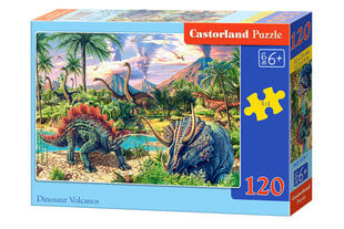 Castorland Dinosaurus Volcanos Puzzle, 120 tükki hind ja info | Pusled | kaup24.ee