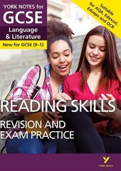 Reading Skills REVISION AND EXAM PRACTICE GUIDE: York Notes for GCSE (9-1): - everything you need to catch up, study and prepare for 2022 and 2023 assessments and exams цена и информация | Книги для подростков и молодежи | kaup24.ee