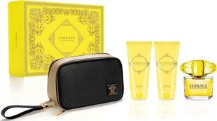 Versace Yellow Diamond - EDT 90 ml + body lotion 100 ml + shower gel 100 ml + cosmetic bag цена и информация | Женские духи | kaup24.ee