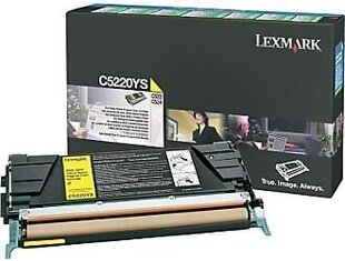 Lexmark laseri toonerikassett (C5220YS) Return, kollane hind ja info | Laserprinteri toonerid | kaup24.ee