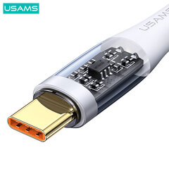 Кабель для быстрой зарядки и передачи данных USAMS Icy Series 66W USB to type-C, белый цена и информация | Кабели для телефонов | kaup24.ee