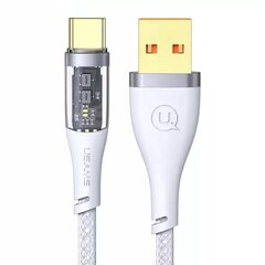 Кабель для быстрой зарядки и передачи данных USAMS Icy Series 66W USB to type-C, белый цена и информация | Кабели для телефонов | kaup24.ee